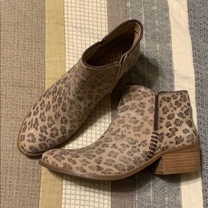 Cheetah ankle boots